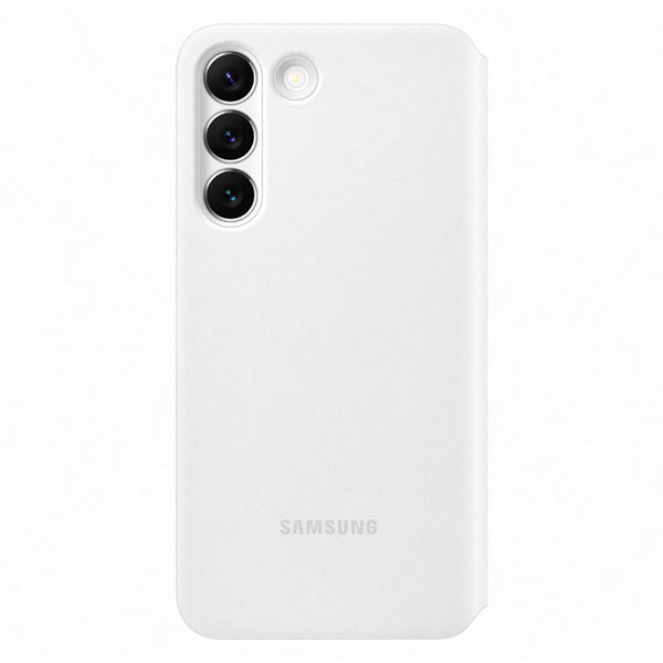 Tok Clear View Cover for Samsung Galaxy S22, white Tok Clear View Cover for Samsung Galaxy S22, white