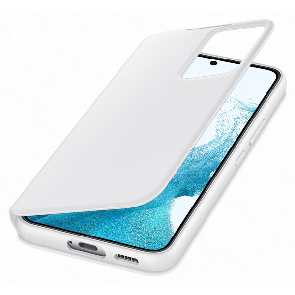 Tok Clear View Cover for Samsung Galaxy S22, white Tok Clear View Cover for Samsung Galaxy S22, white