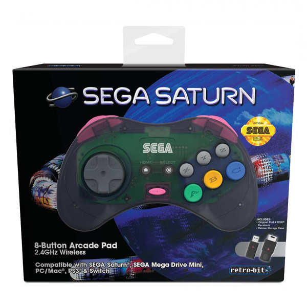 Retro-Bit SEGA Saturn 2.4G M2, Szürke