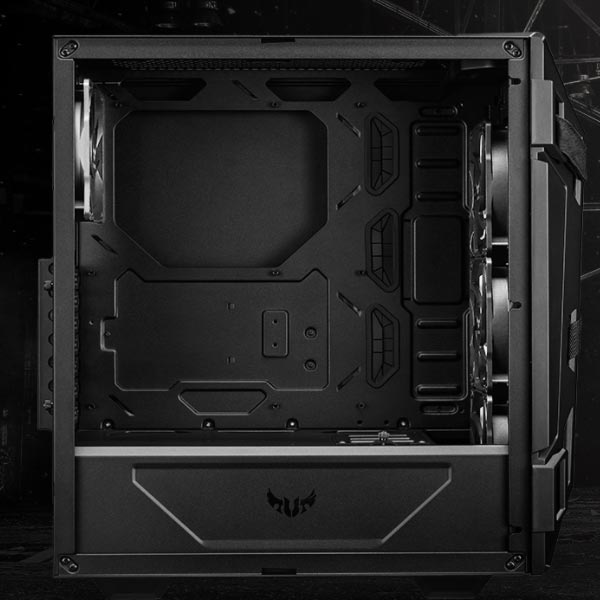 ASUS TUF GAMING GT301 AURA RGB case, 3x ARGB hűtés, ATX