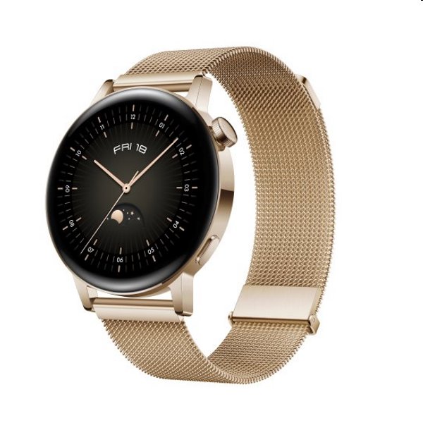 Huawei Watch GT3 42mm, elegant gold - kiállított darab