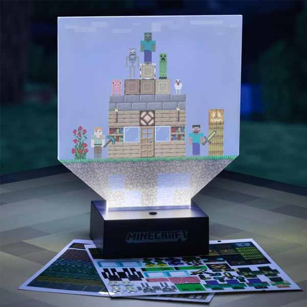 Lámpa Build a Level Light 140 stickers (Minecraft)