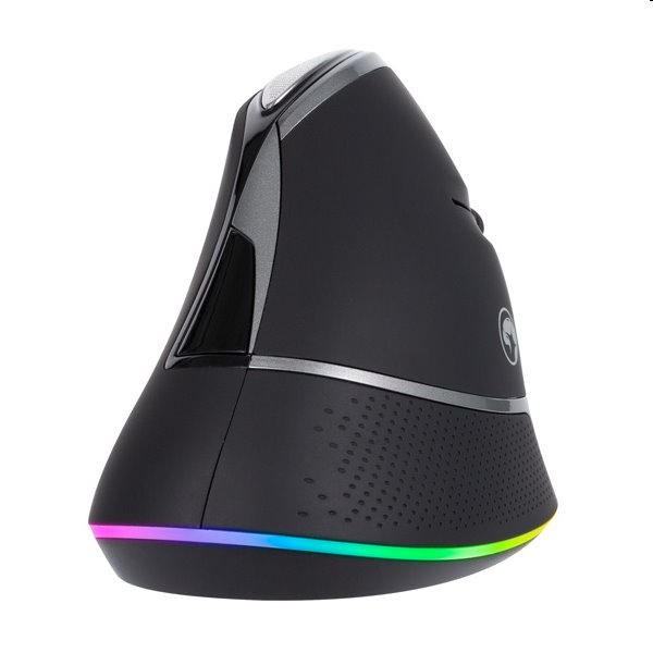 Marvo Egér M708W, 2400DPI, 2.4 [GHz], optikai, 7 gomb, vezeték nélküli, fekete, beépített akkumulátor, háttérvilágítás, ergonomiku