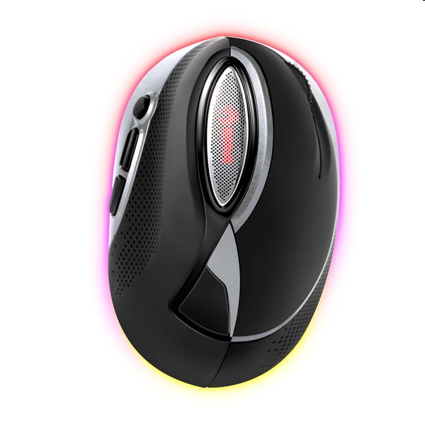 Marvo Egér M708W, 2400DPI, 2.4 [GHz], optikai, 7 gomb, vezeték nélküli, fekete, beépített akkumulátor, háttérvilágítás, ergonomiku