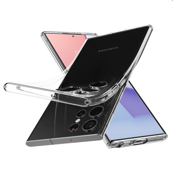 Tok Spigen Liquid Crystal for Samsung Galaxy S22 Ultra, átlátszó