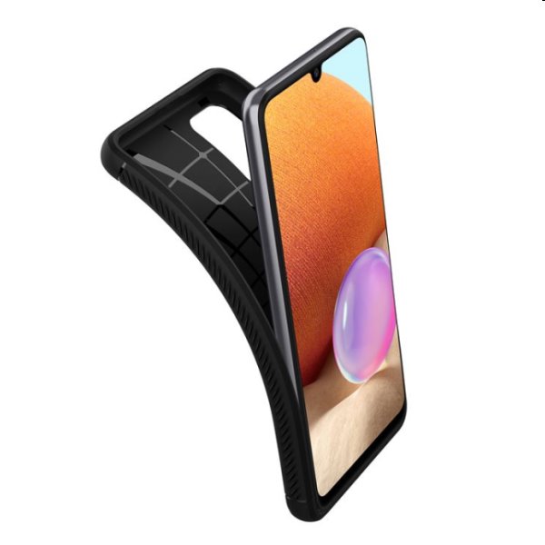 Tok Spigen Rugged Armor for Samsung Galaxy A32 (LTE), fekete Tok Spigen Rugged Armor for Samsung Galaxy A32 (LTE), fekete