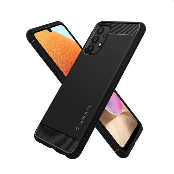 Tok Spigen Rugged Armor for Samsung Galaxy A32 (LTE), fekete Tok Spigen Rugged Armor for Samsung Galaxy A32 (LTE), fekete