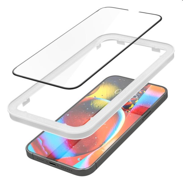 Edzett üveg Spigen tR Align Master for Apple iPhone 14/13/13 Pro, fekete, 2 darab Edzett üveg Spigen tR Align Master for Apple iPhone 14/13/13 Pro, fekete, 2 darab