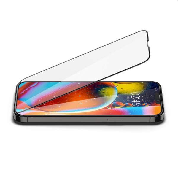 Spigen tR Slim HD edzett üveg Apple iPhone 14/13/13 Pro számára, fekete Spigen tR Slim HD edzett üveg Apple iPhone 14/13/13 Pro számára, fekete