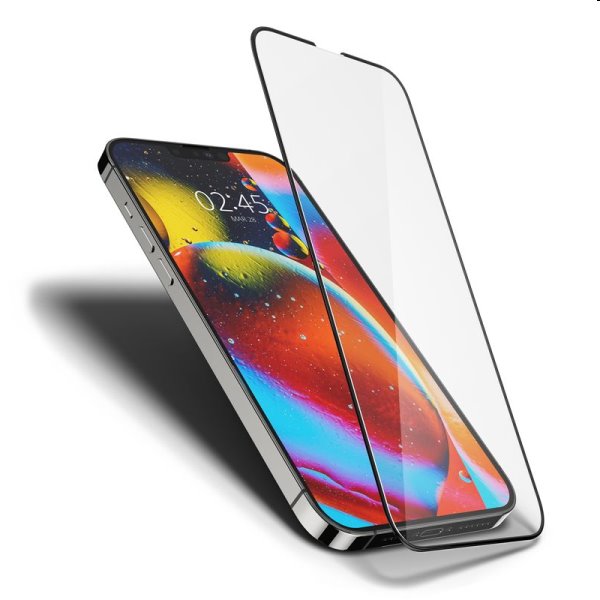 Spigen tR Slim HD edzett üveg Apple iPhone 14/13/13 Pro számára, fekete Spigen tR Slim HD edzett üveg Apple iPhone 14/13/13 Pro számára, fekete