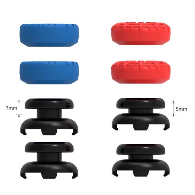 iPega P5029 PlayStation 4/5 vezérlősapka készlet, piros/kék iPega P5029 PlayStation 4/5 vezérlősapka készlet, piros/kék