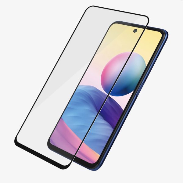 Temperált védőüveg PanzerGlass Case Friendly Xiaomi Redmi Note 10 5G számára, Fekete