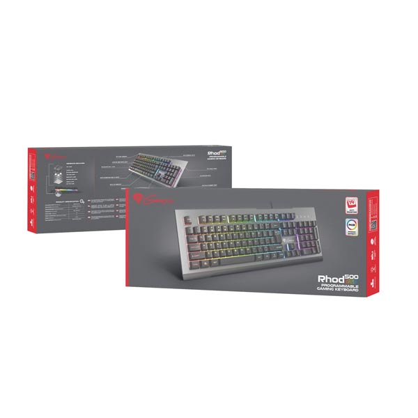 Genesis Rhod 500 RGB Gamer billentyűzet US kiosztás Genesis Rhod 500 RGB Gamer billentyűzet US kiosztás