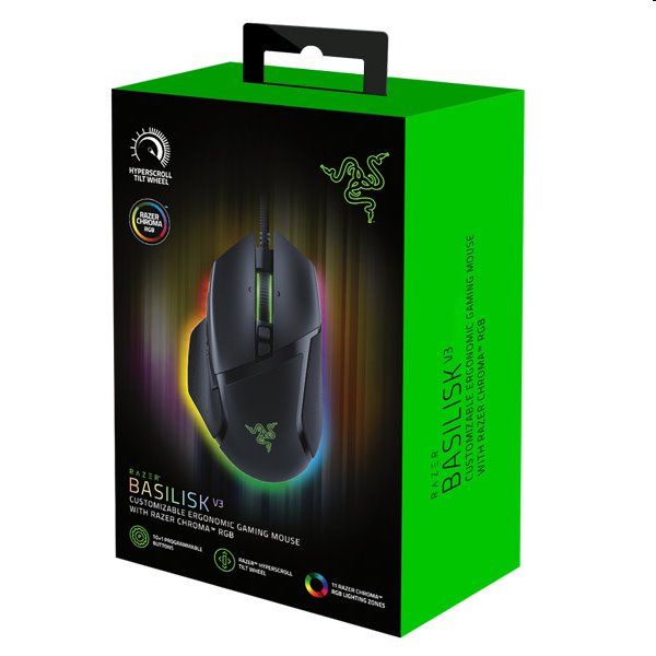 Razer Basilisk V3 - OPENBOX (Bontott csomagolás, teljes garancia) Razer Basilisk V3 - OPENBOX (Bontott csomagolás, teljes garancia)