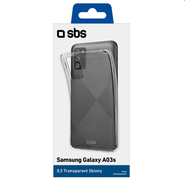 SBS Tok Skinny for Samsung Galaxy A03s, transparent SBS Tok Skinny for Samsung Galaxy A03s, transparent