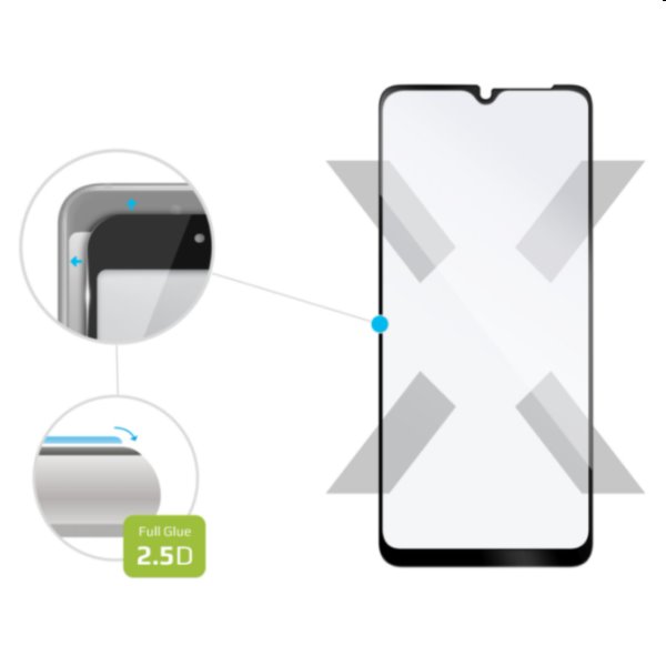 FIXED Full-Cover Edzett védőüveg for Samsung Galaxy A52/A52 5G/A52s 5G, fekete