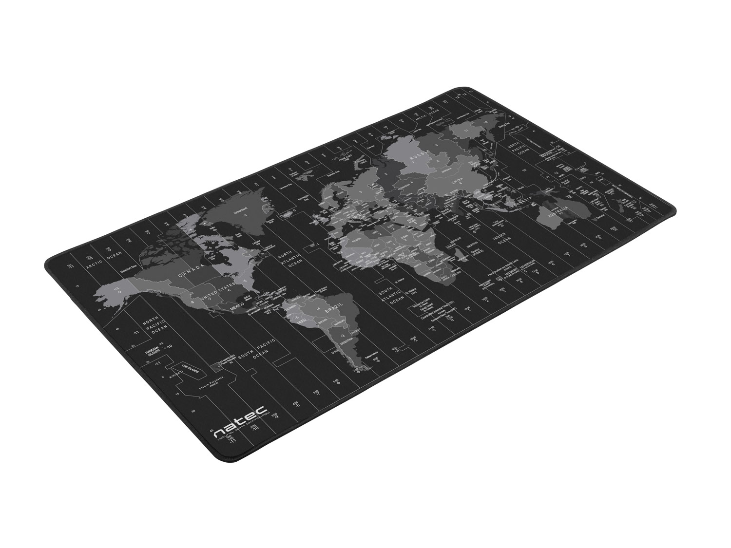 Maxi alátét Natec Maxi Egérpad Time Zone Map