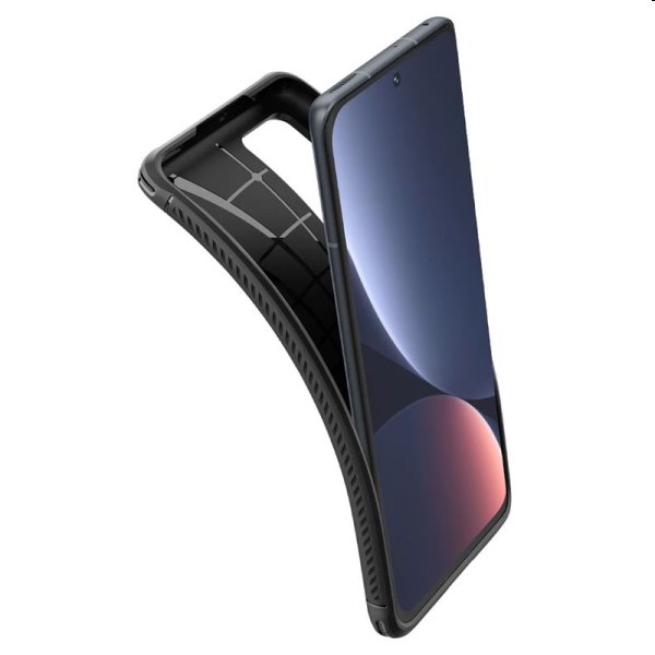 Tok Spigen Rugged Armor for Xiaomi 12/12X, fekete Tok Spigen Rugged Armor for Xiaomi 12/12X, fekete