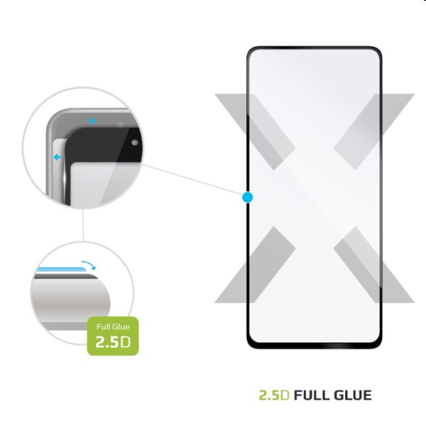 FIXED Full-Cover Edzett védőüveg for Samsung Galaxy A53 5G, fekete