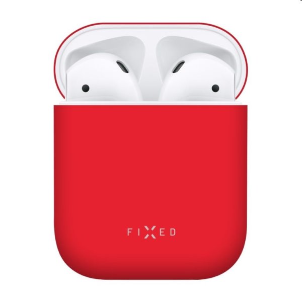 FIXED Silky Szilikon tok for Apple AirPods 1/2, piros