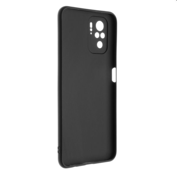 FIXED Story gumírozott Hátlapi tok for Xiaomi Redmi Note 10/Note 10S, fekete