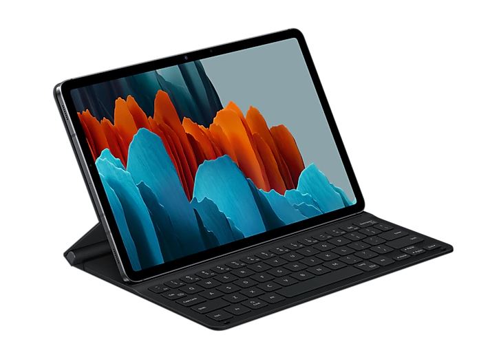 Book Cover tok billentyűzettel Samsung Galaxy Tab S8 számára, Fekete