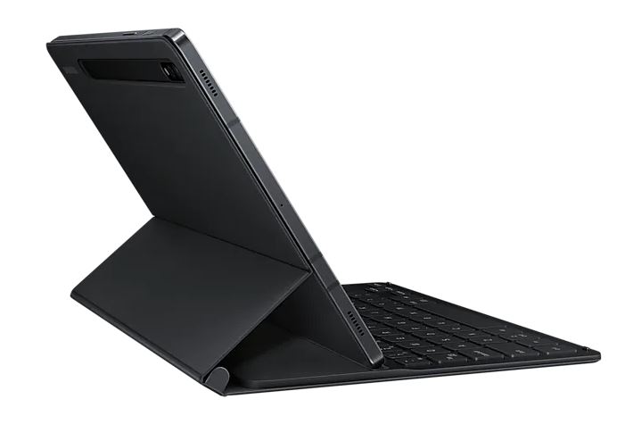 Book Cover tok billentyűzettel Samsung Galaxy Tab S8 számára, Fekete