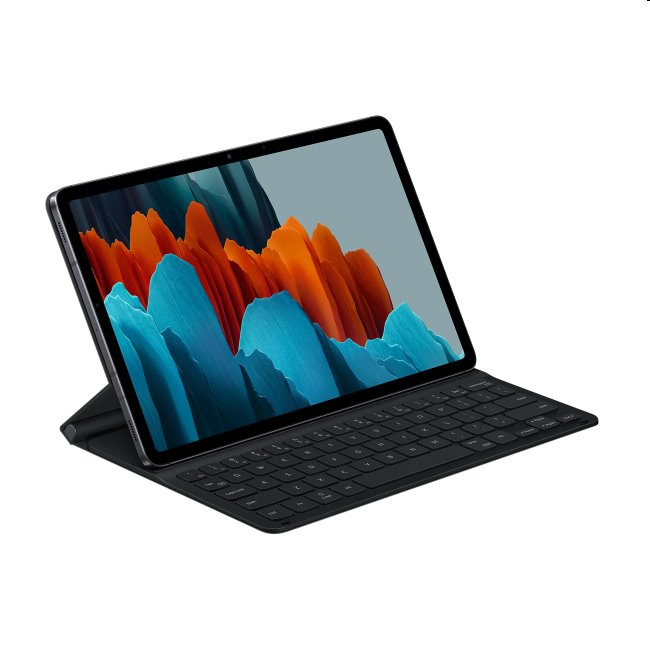 Book Cover tok billentyűzettel Samsung Galaxy Tab S8 számára, Fekete