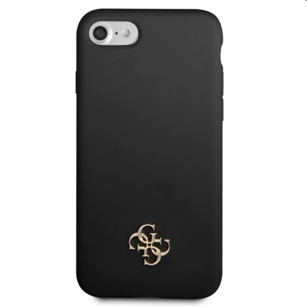 Tok Guess 4G Silicone Metal Logo for Apple iPhone 7/8/SE2020/SE2022, fekete Tok Guess 4G Silicone Metal Logo for Apple iPhone 7/8/SE2020/SE2022, fekete