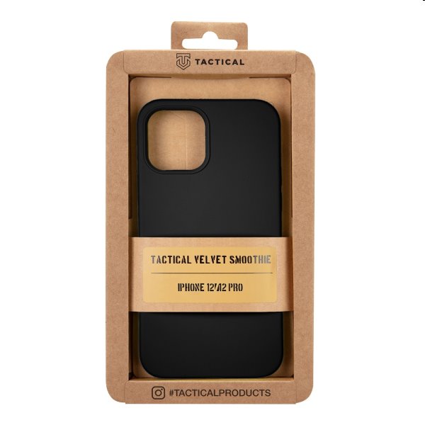 Tok Tactical Velvet Smoothie for Apple iPhone 12/12 Pro, fekete Tok Tactical Velvet Smoothie for Apple iPhone 12/12 Pro, fekete