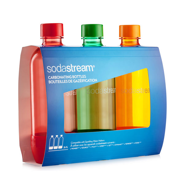 SodaStream Palack TriPack 1l Narancssárga/zöld/piros