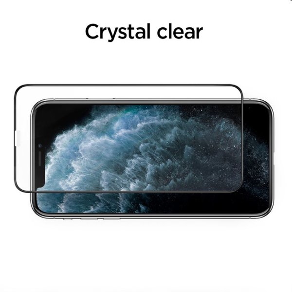 Edzett üveg Spigen Align Glass FC for Apple iPhone 11 Pro, fekete