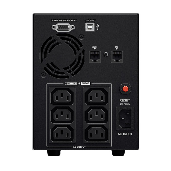 Tápegység CyberPower Value 2200, 2200VA/1260 W LCD, 6x IE C13 aljzat, RJ11/RJ45, USB, RS232