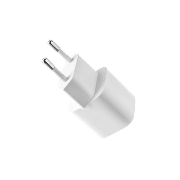 FIXED Mini töltő töltőszett USB-C kimenet és USB-C/USB-C kábel, PD támogatás, 1 m, 20W, fehér