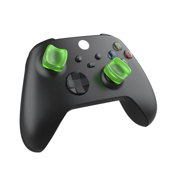 Gioteck Sniper Thumb Grips Translucent Green Xbox Series számára