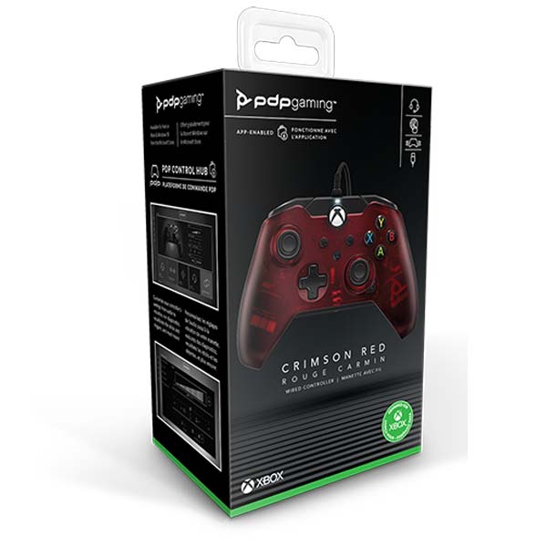 Vezetékes vezérlő PDP for Xbox Series, Crimson piros