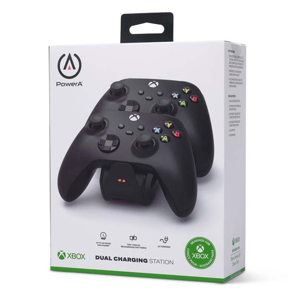 PowerA Dual Töltőállomás Xbox Series számára, Fekete PowerA Dual Töltőállomás Xbox Series számára, Fekete
