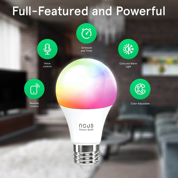 Nous Smart WIFI Bulb RGB E27 P3