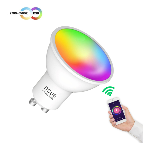 Nous Okos WIFI RGB GU10 P8 Izzó