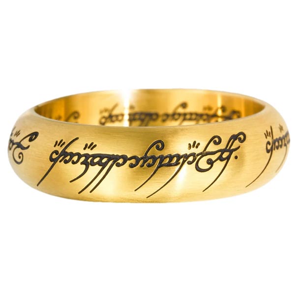 One Ring Stainless Steel Gold Colour (The Lord of the Rings)