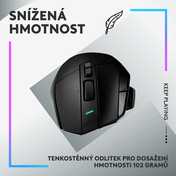 Vezeték nélküli Gamer egér Logitech G502 X Lightspeed, fekete