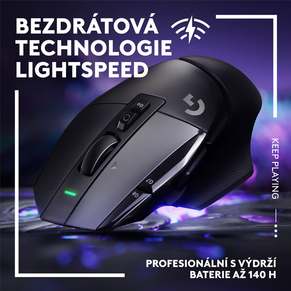 Vezeték nélküli Gamer egér Logitech G502 X Lightspeed, fekete