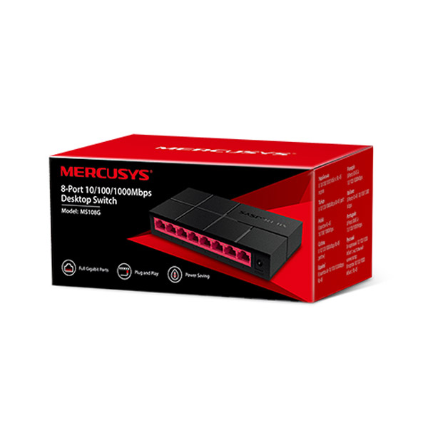 MERCUSYS MS108G 8-port 10/100/1000M mini Desktop Switch