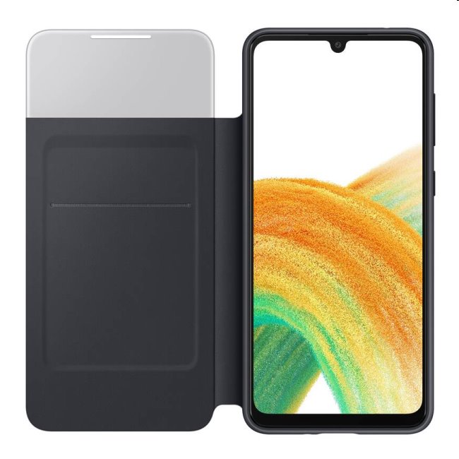 S View Cover tok Samsung Galaxy A33 5G számára, Fekete S View Cover tok Samsung Galaxy A33 5G számára, Fekete