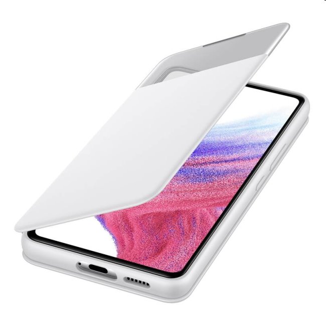 S View Cover tok Samsung Galaxy A53 5G számára, fehér S View Cover tok Samsung Galaxy A53 5G számára, fehér