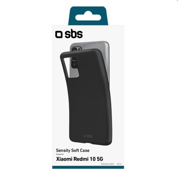 Tok SBS Sensity for Xiaomi Redmi 10 5G, fekete Tok SBS Sensity for Xiaomi Redmi 10 5G, fekete