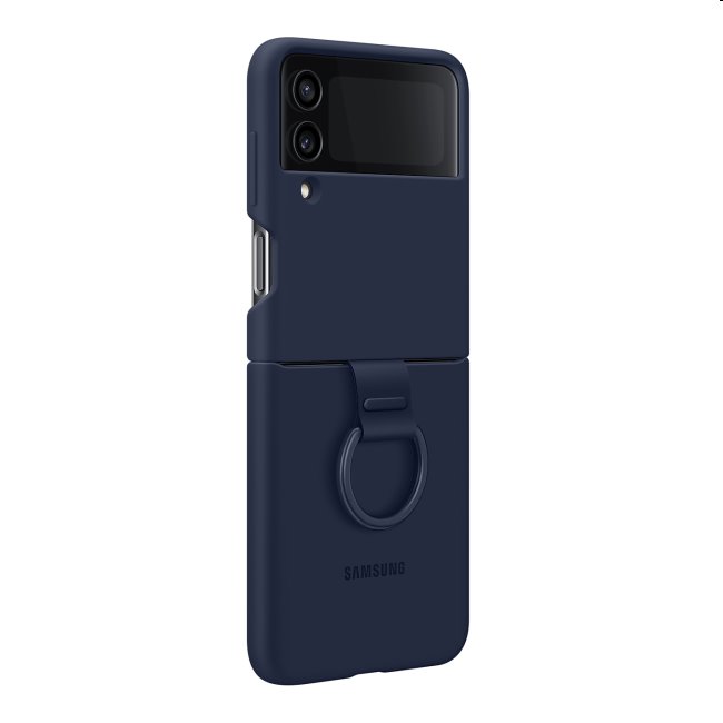 Tok Silicone Cover ujjtartóval for Samsung Galaxy Z Flip4, navy