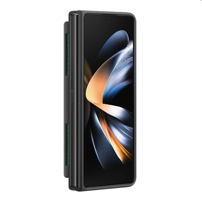 Silicone Cover tok hurokkal Samsung Galaxy Z Fold4 számára, Fekete Silicone Cover tok hurokkal Samsung Galaxy Z Fold4 számára, Fekete