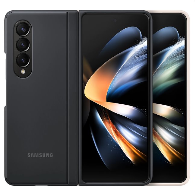 Slim Standing Cover tok Samsung Galaxy Z Fold4 számára, Fekete Slim Standing Cover tok Samsung Galaxy Z Fold4 számára, Fekete