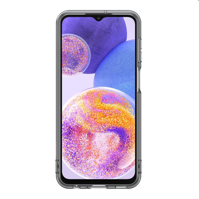 Soft Clear Cover Tok Samsung Galaxy A23 számára, Fekete Soft Clear Cover Tok Samsung Galaxy A23 számára, Fekete